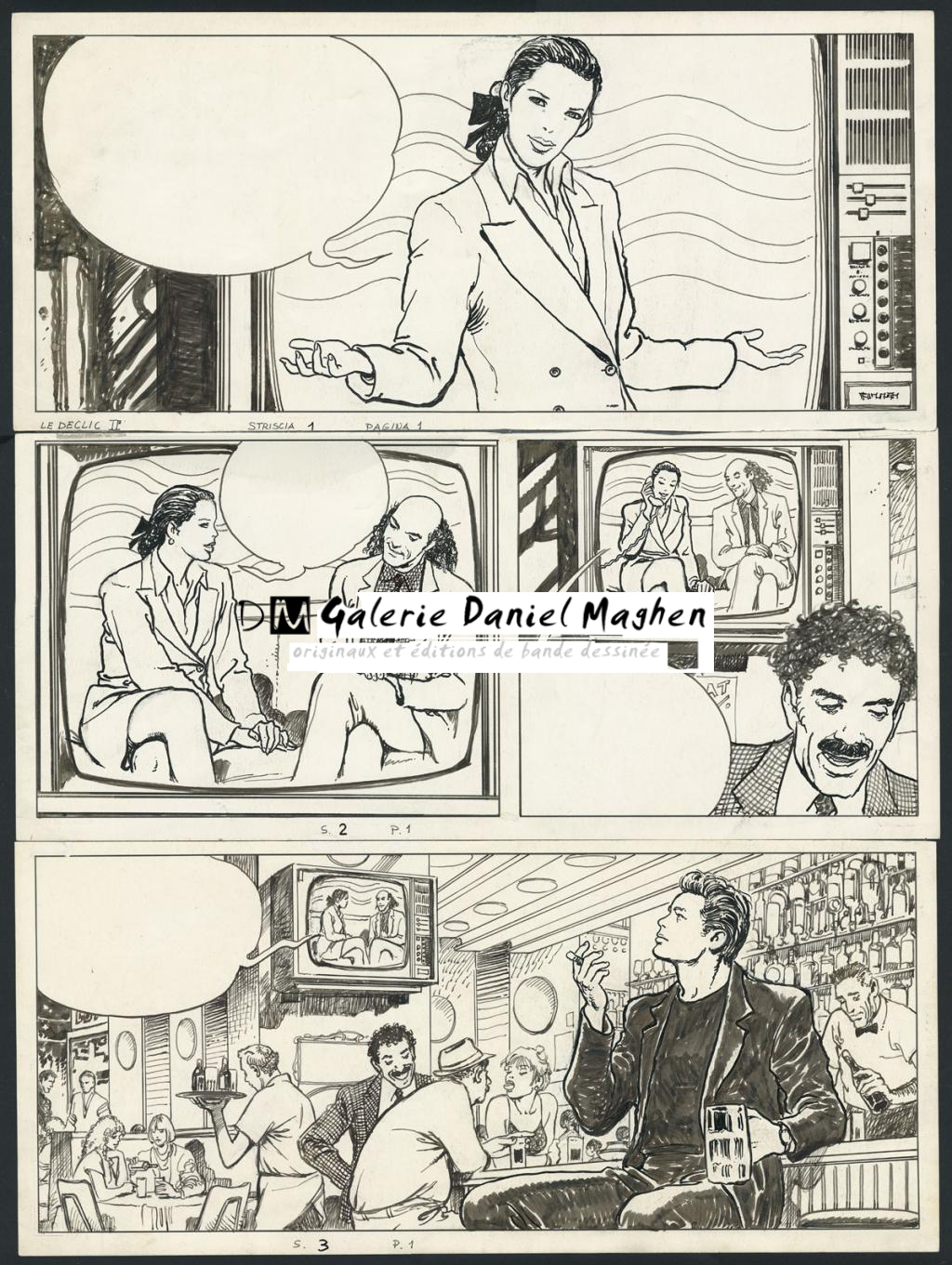 Planche originale n°1 - Milo Manara - Encre de Chine sur papier - 4301