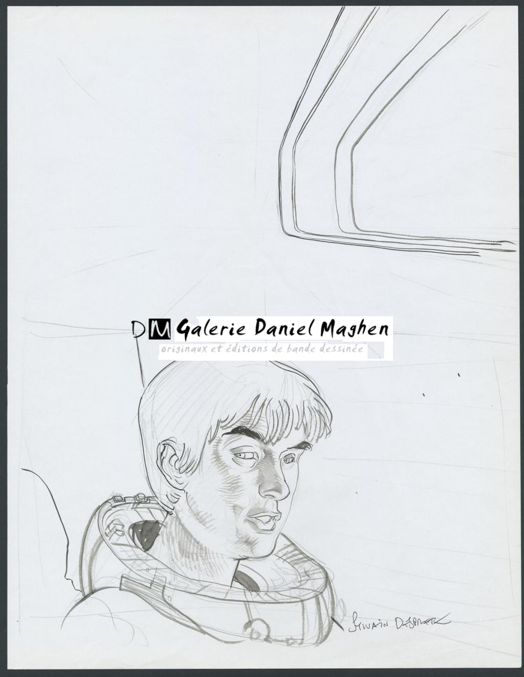 Portrait de Valérian
Concept pour le film Valérian et la cité des mille planètes de Luc Besson - Sylvain Despretz - Encre de Chine et mine de plomb sur papier - 4253