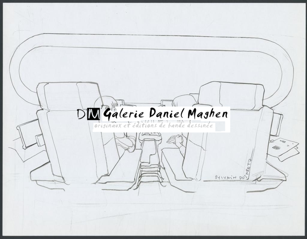 Concept pour le film Valérian et la cité des mille planètes de Luc Besson - Sylvain Despretz - Encre de Chine et mine de plomb sur papier - 4254