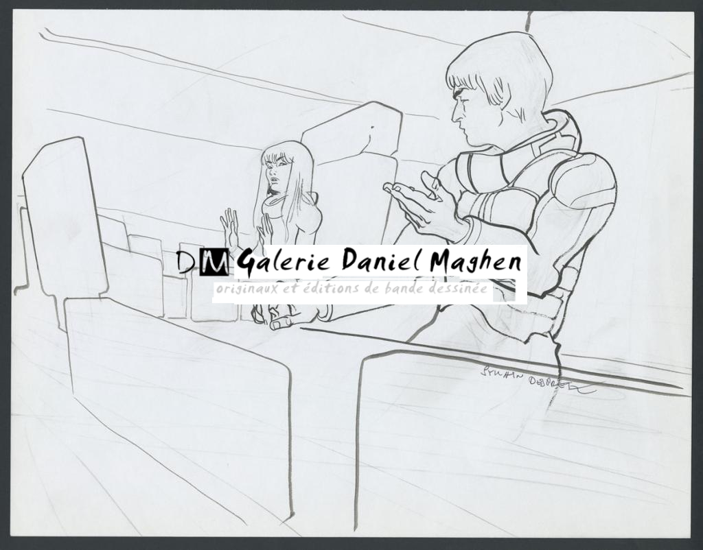 Concept pour le film Valérian et la cité des mille planètes de Luc Besson - Sylvain Despretz - Encre de Chine et mine de plomb sur papier - 4255