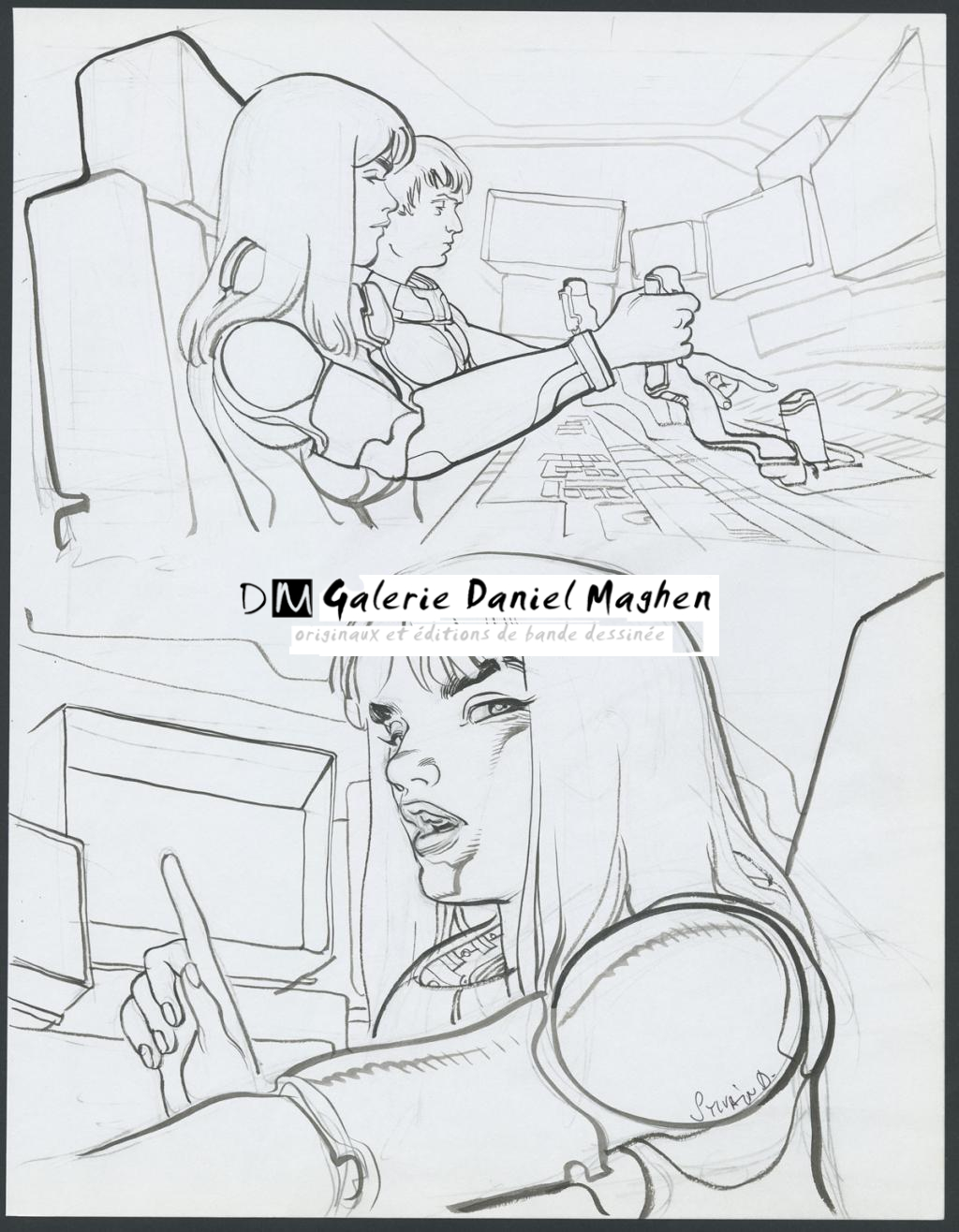 Concept pour le film Valérian et la cité des mille planètes de Luc Besson - Sylvain Despretz - Encre de Chine et mine de plomb sur papier - 4320