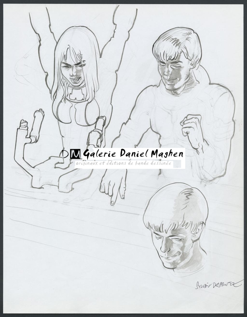 Concept pour le film Valérian et la cité des mille planètes de Luc Besson - Sylvain Despretz - Encre de Chine et mine de plomb sur papier - 4227