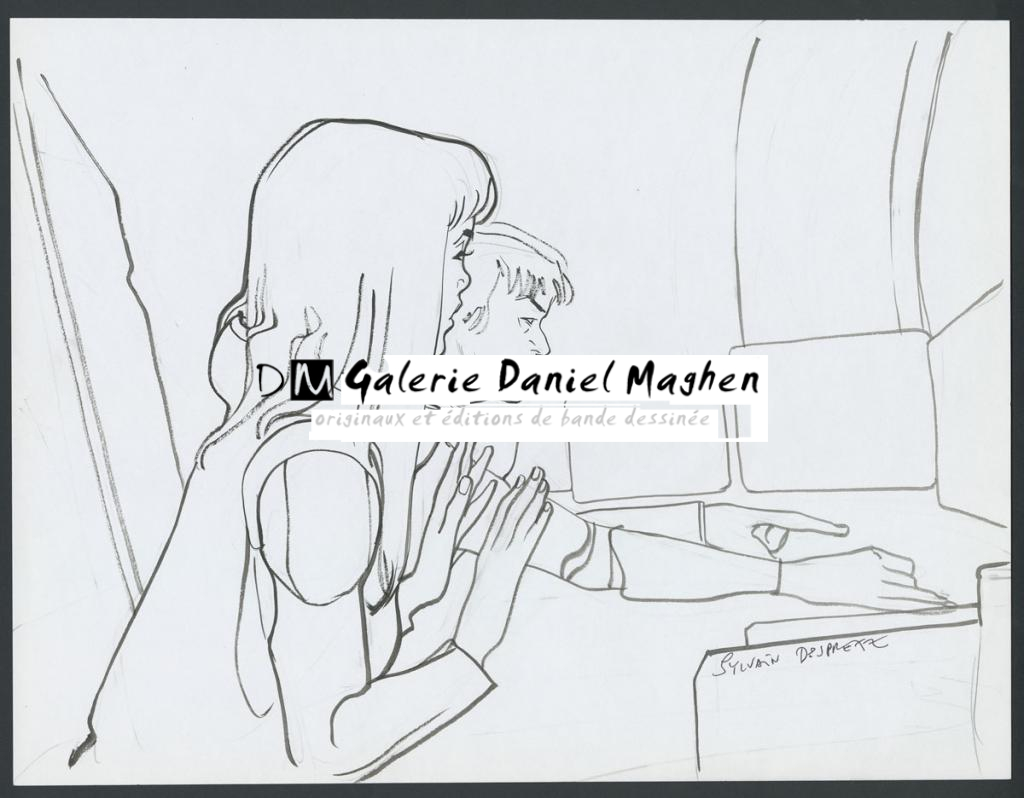 Concept pour le film Valérian et la cité des mille planètes de Luc Besson - Sylvain Despretz - Encre de Chine et mine de plomb sur papier - 4228