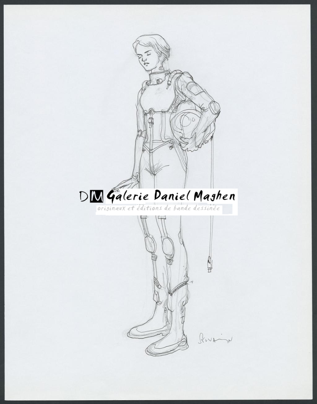 Concept pour le film Valérian et la cité des mille planètes de Luc Besson - Sylvain Despretz - Encre de Chine et mine de plomb sur papier - 4230