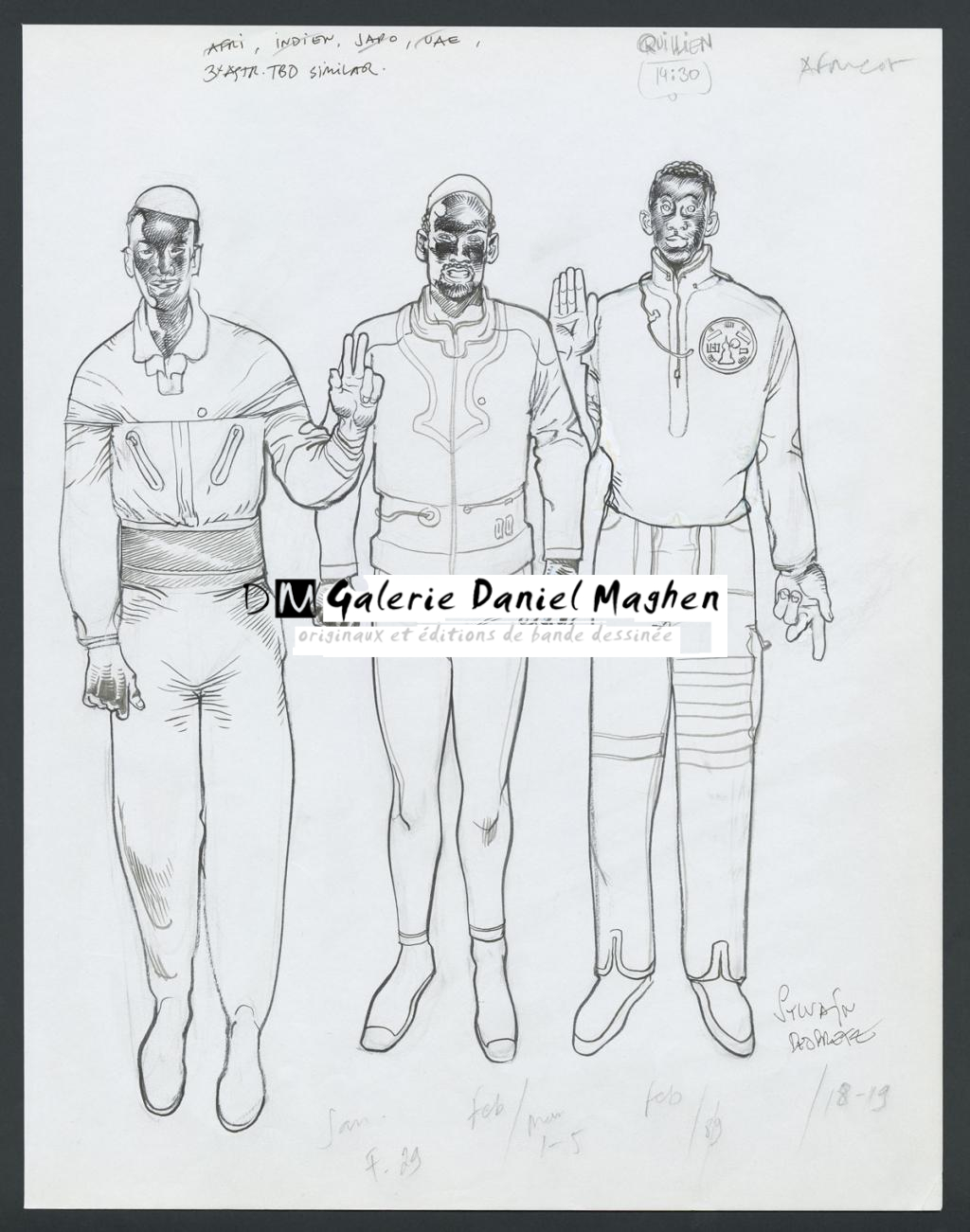 Concept pour le film Valérian et la cité des mille planètes de Luc Besson - Sylvain Despretz - Encre de Chine et mine de plomb sur papier - 4233