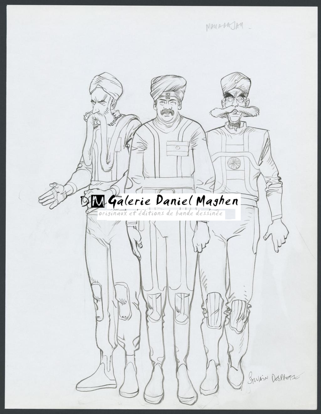 Maharajah"
Concept pour le film Valérian et la cité des mille planètes de Luc Besson - Sylvain Despretz - Encre de Chine et mine de plomb sur papier - 4234