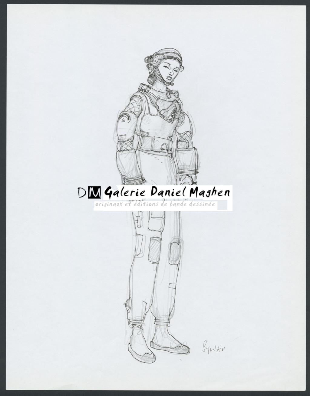 Concept pour le film Valérian et la cité des mille planètes de Luc Besson - Sylvain Despretz - Encre de Chine et mine de plomb sur papier - 4235