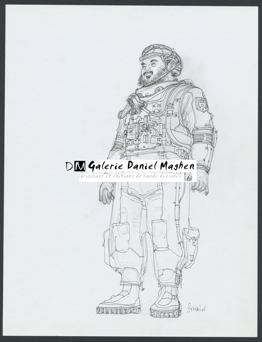 Concept pour le film Valérian et la cité des mille planètes de Luc Besson - Sylvain Despretz - Encre de Chine et mine de plomb sur papier - 4236