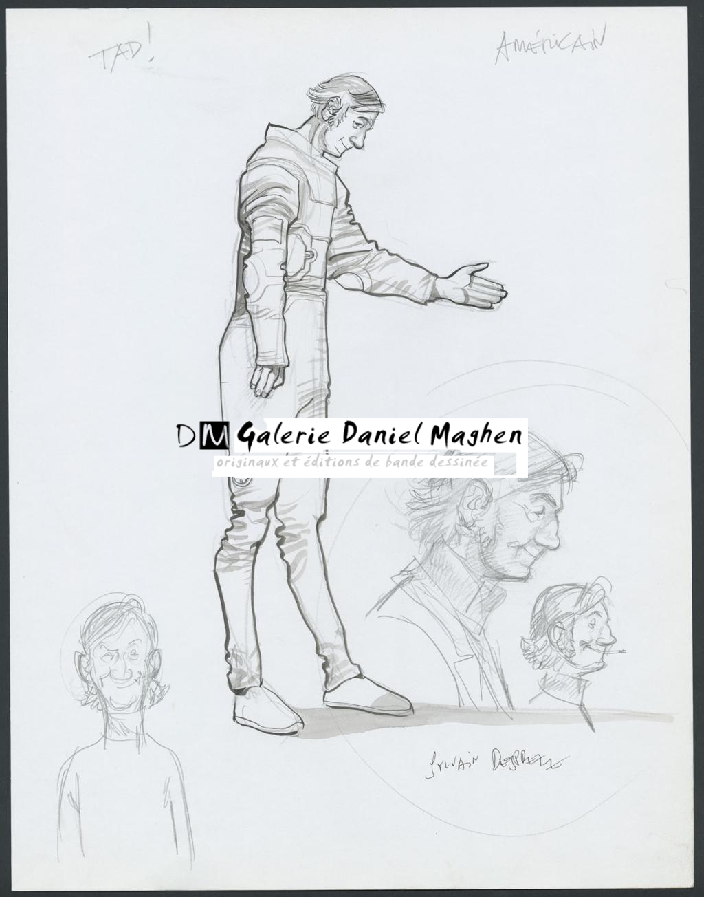 Concept pour le film Valérian et la cité des mille planètes de Luc Besson - Sylvain Despretz - Encre de Chine et mine de plomb sur papier - 4242