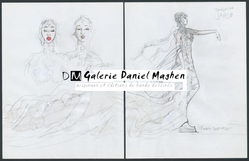 Delegation, Japon"
Concept pour le film Valérian et la cité des mille planètes de Luc Besson - Sylvain Despretz - Mine de plomb et aquarelle sur papier - 4248