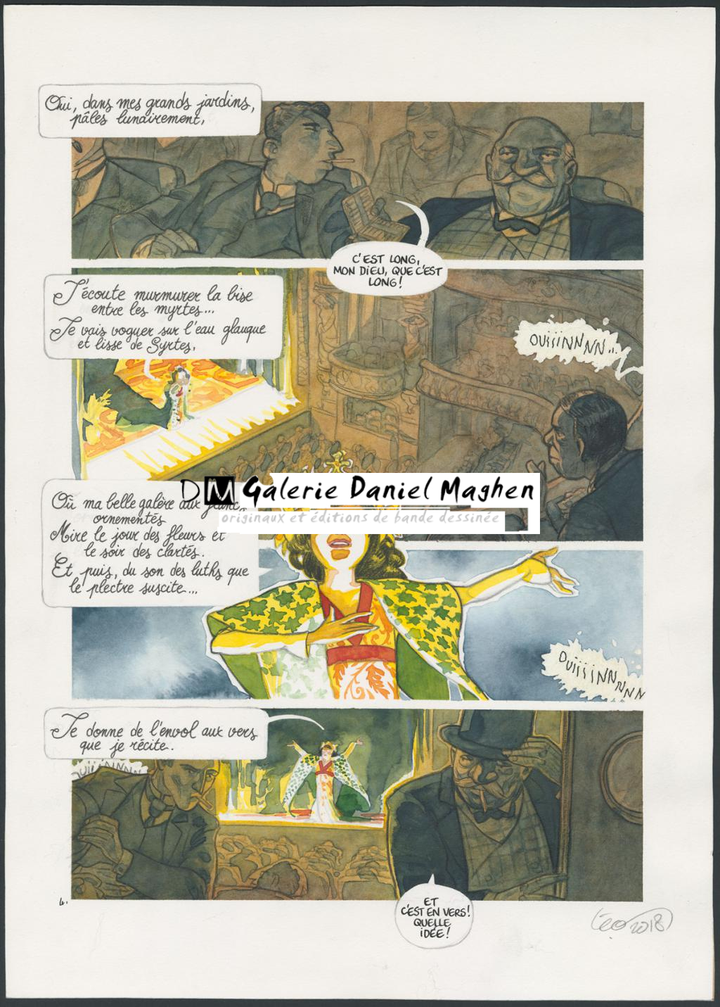 Planche originale n°4 - Leonard Chemineau - Encre de Chine et encre de couleur sur papier - 4531