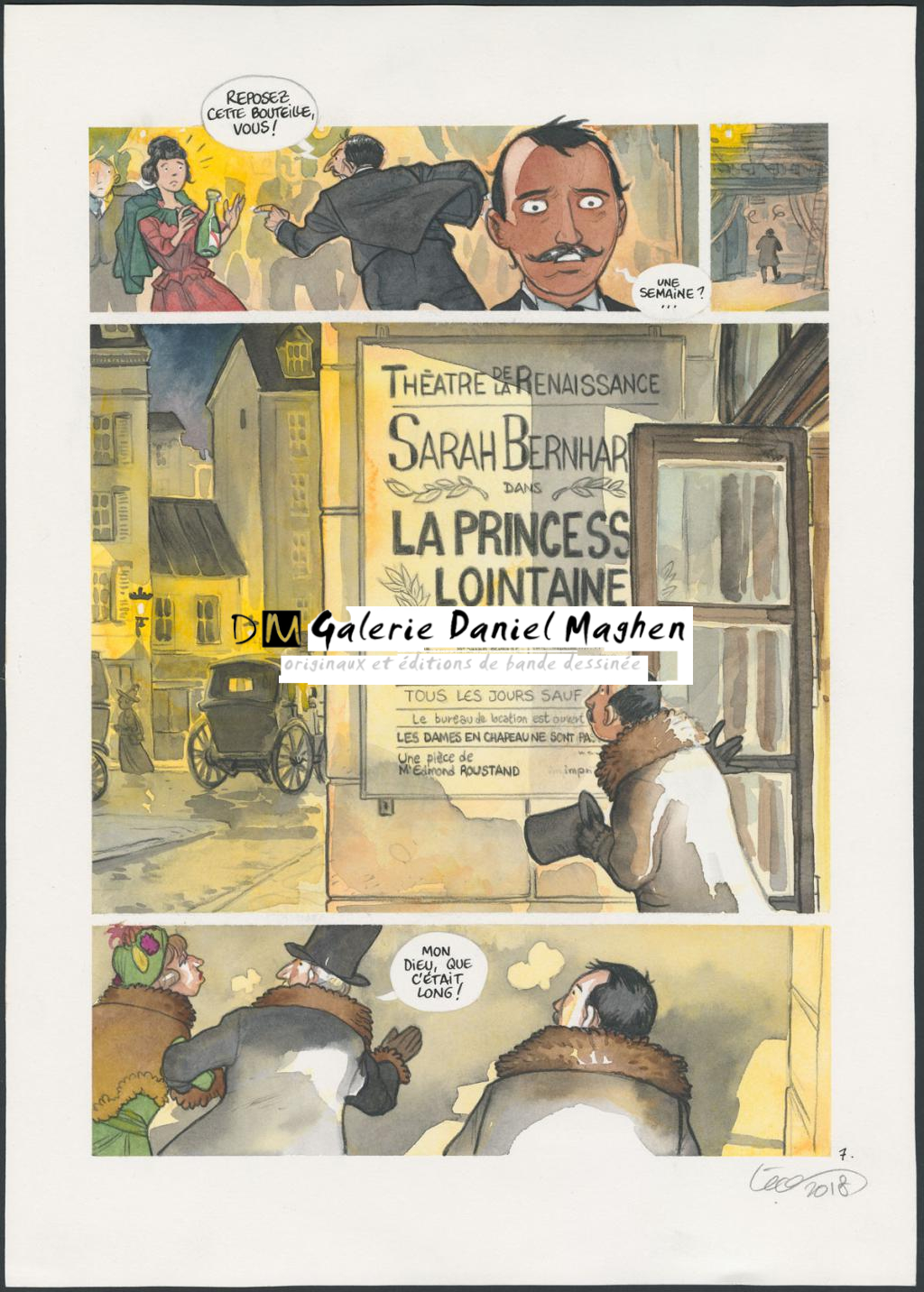 Planche originale n°7 - Leonard Chemineau - Encre de Chine et encre de couleur sur papier - 4532