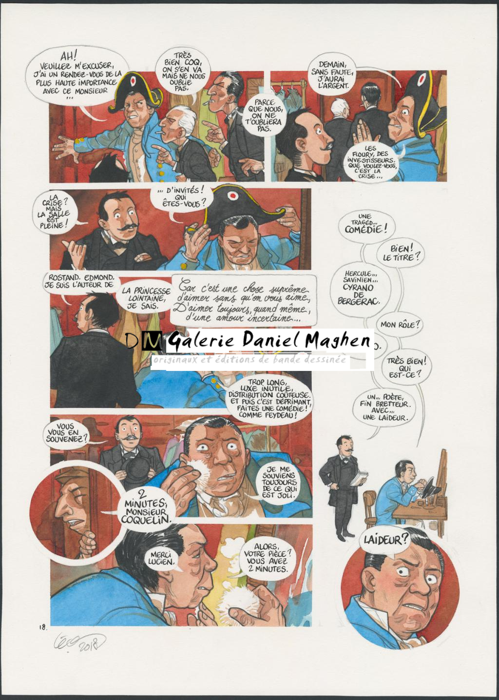 Planche originale n°18 - Leonard Chemineau - Encre de Chine et encre de couleur sur papier - 4533