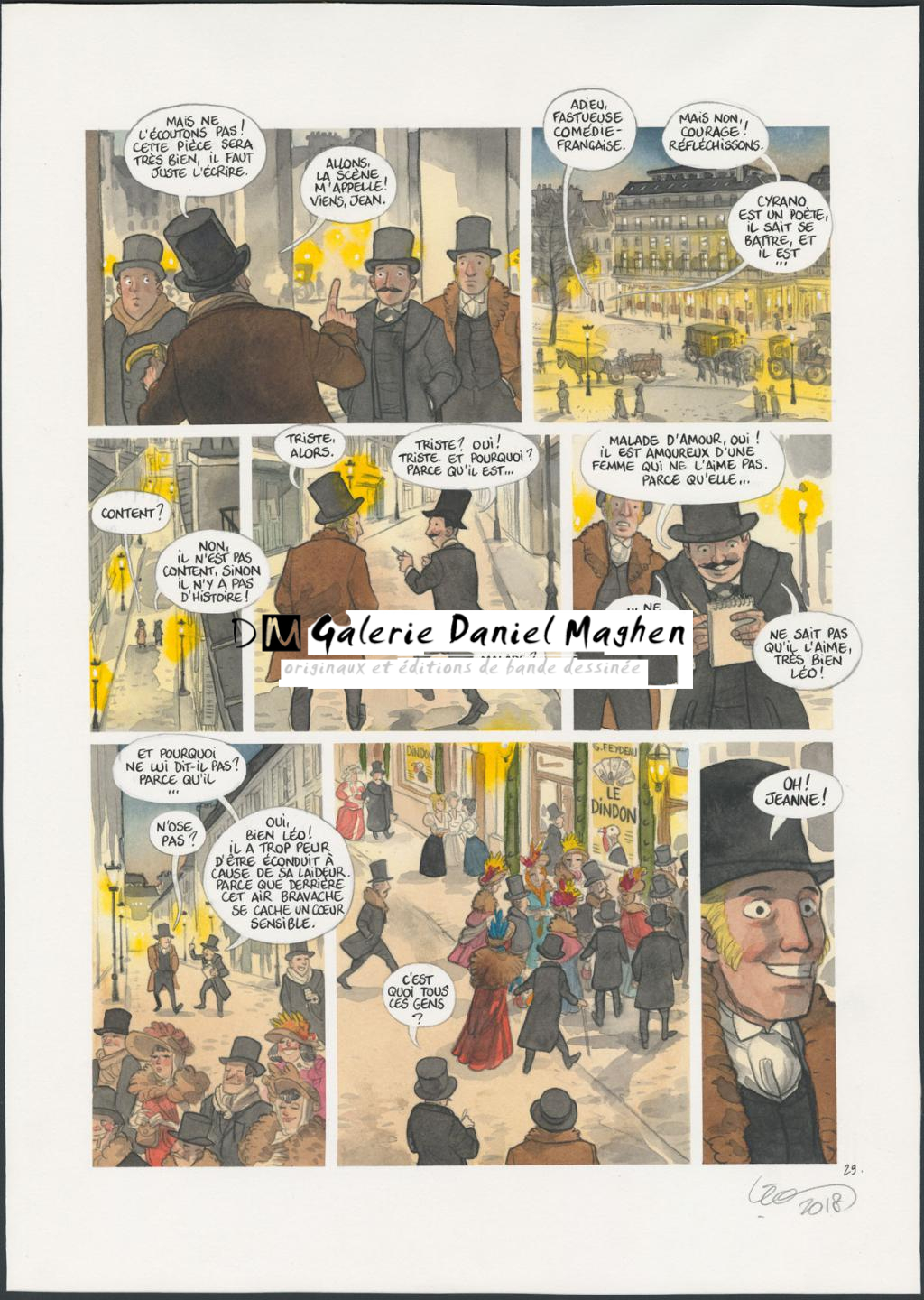 Planche originale n°29 - Leonard Chemineau - Encre de Chine et encre de couleur sur papier - 4534