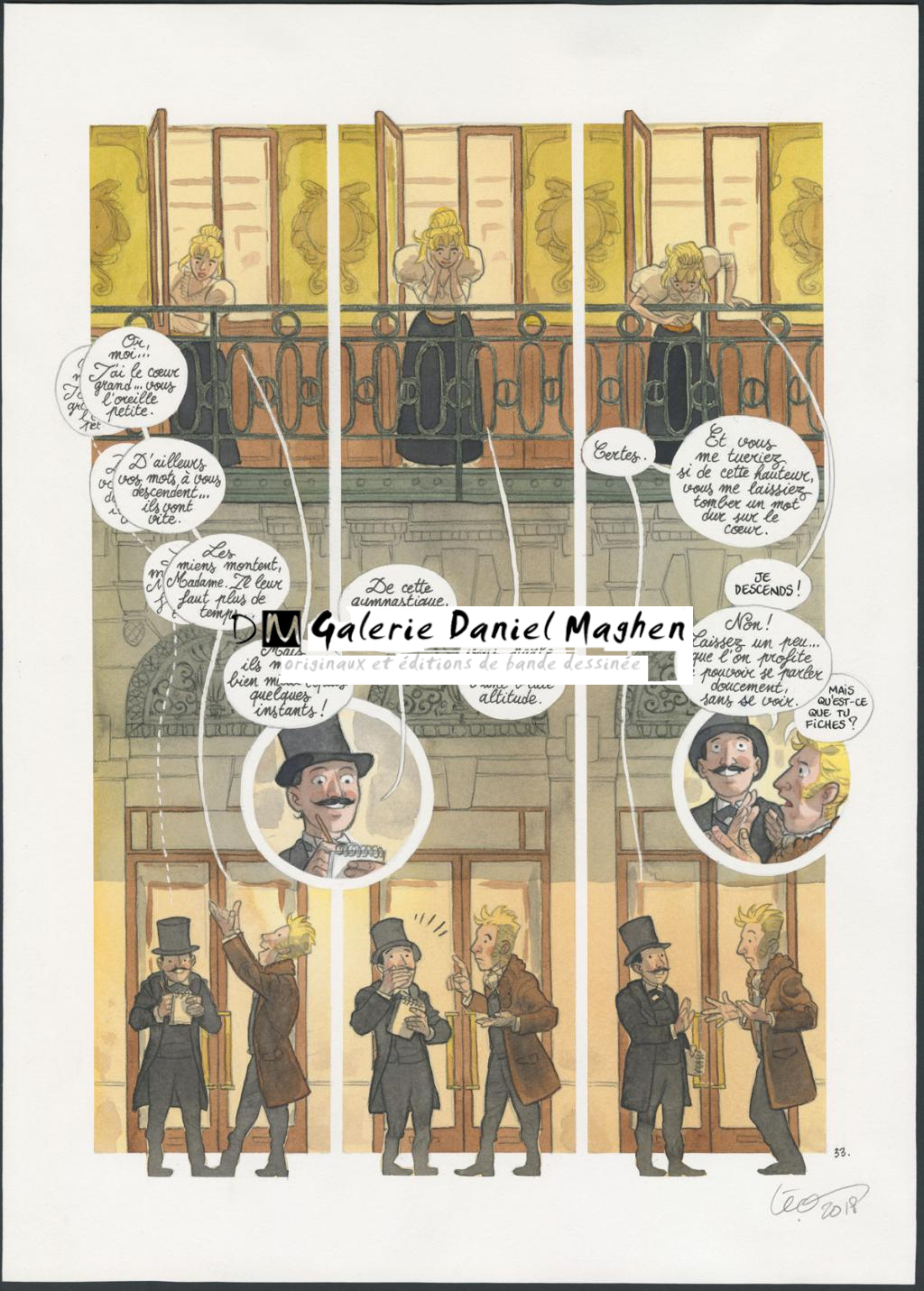 Planche originale n°33 - Leonard Chemineau - Encre de Chine et encre de couleur sur papier - 4536