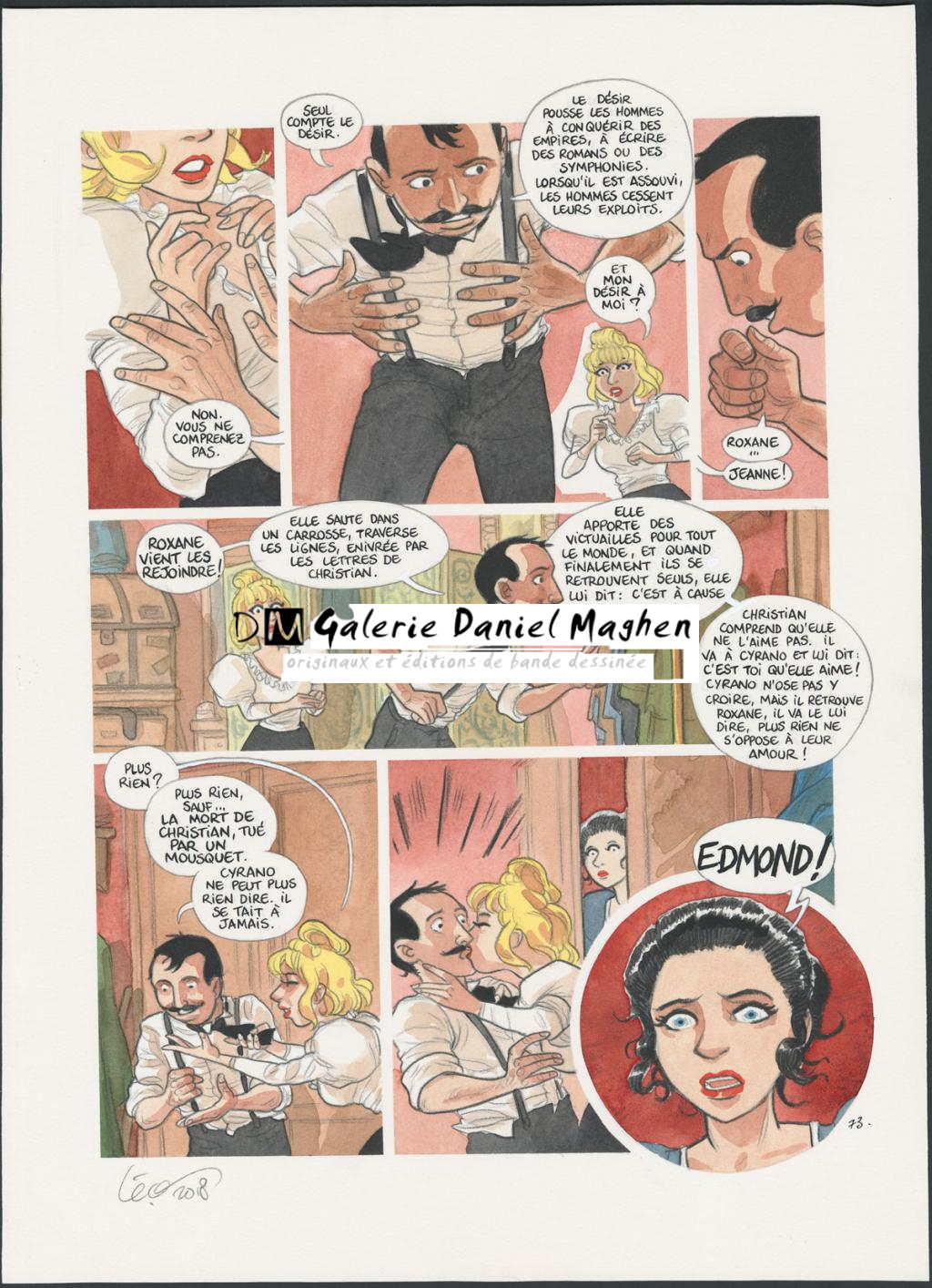 Planche originale n°73 - Leonard Chemineau - Encre de Chine et encre de couleur sur papier - 4539