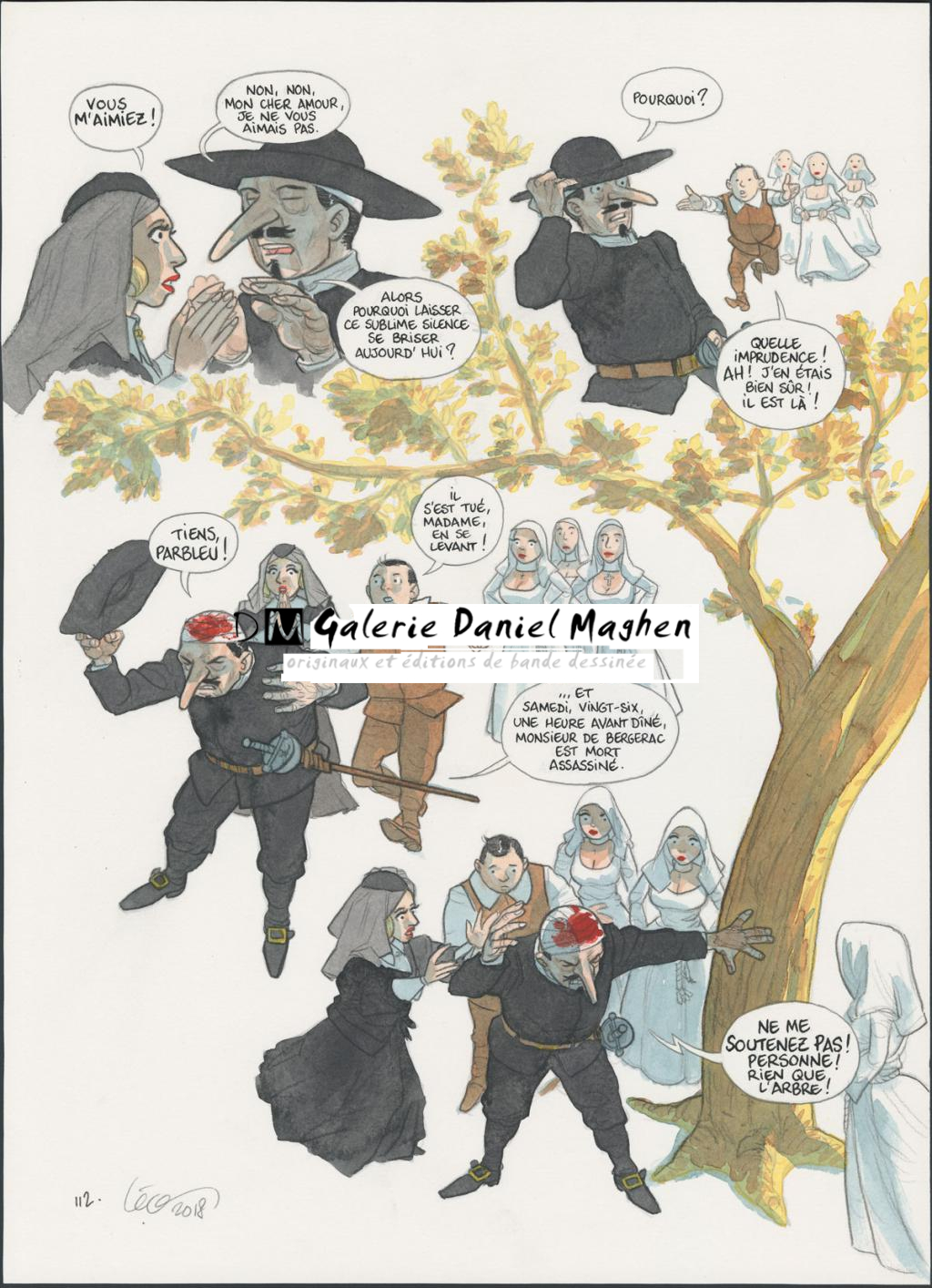 Planche originale n°112 - Leonard Chemineau - Encre de Chine et encre de couleur sur papier - 4544