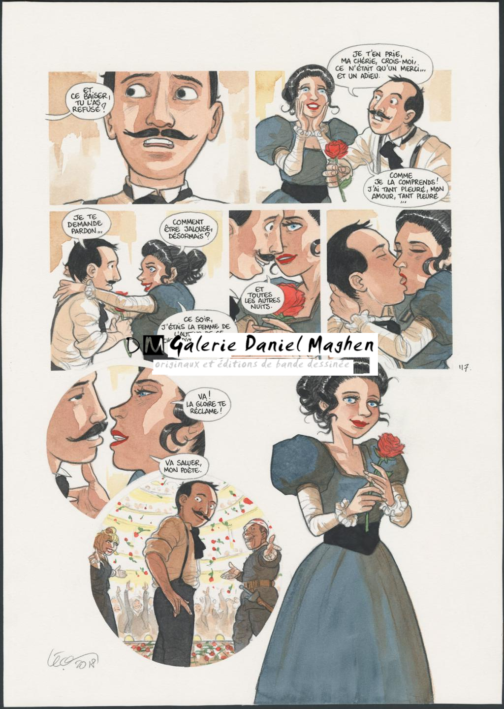 Planche originale n°117 - Leonard Chemineau - Encre de Chine et encre de couleur sur papier - 4545