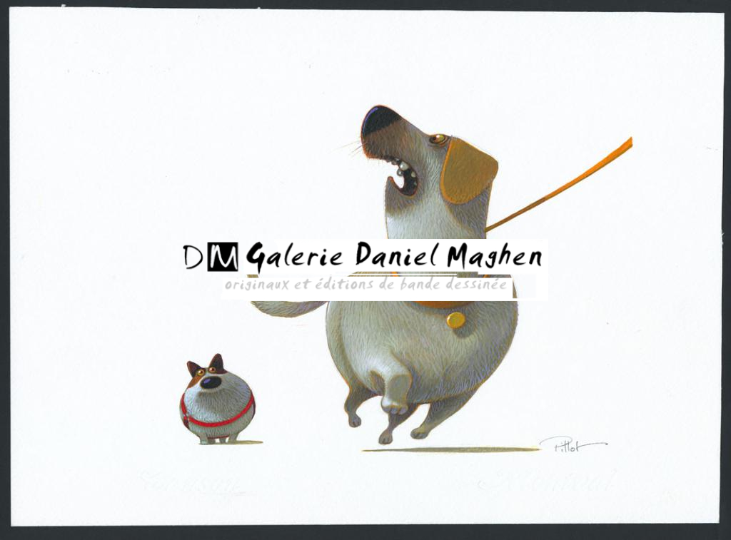 Illustratiion originale - Frédéric Pillot - Acrylique rehaussée de craie - 4808