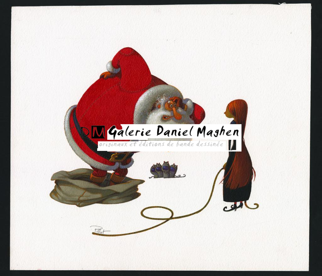 Illustration originale - Frédéric Pillot - Acrylique sur papier - 4811