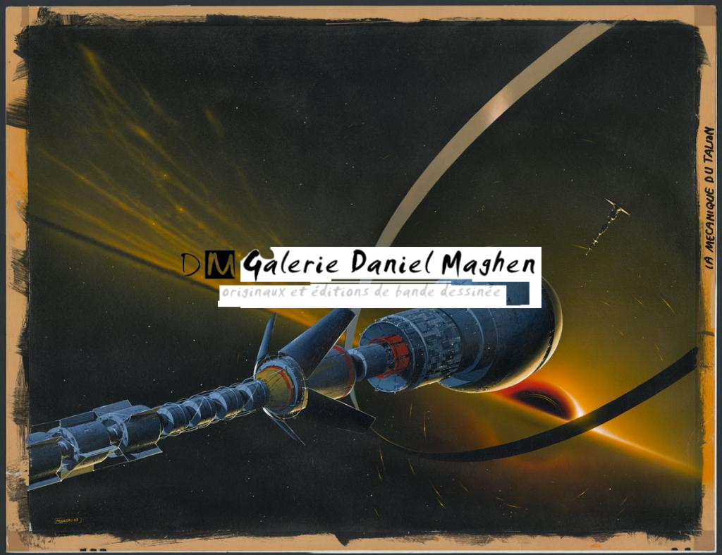 Couverture originale du roman La Mécanique du Talion - Manchu - Acrylique sur papier - 5079