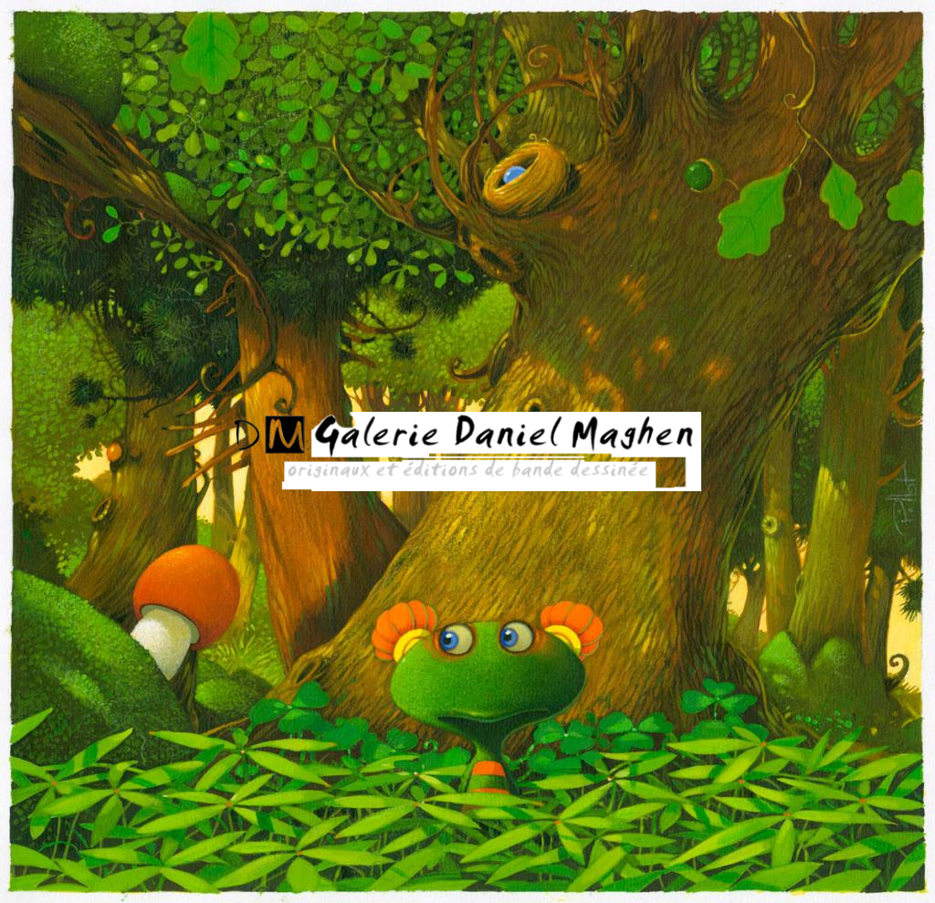 Illustration originale - Frédéric Pillot - Acrylique rehaussée de craie - 6260