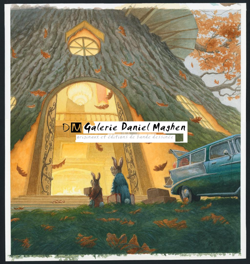 Illustration originale, Moving In - Christopher Dunn - Aquarelle sur papier - 4864