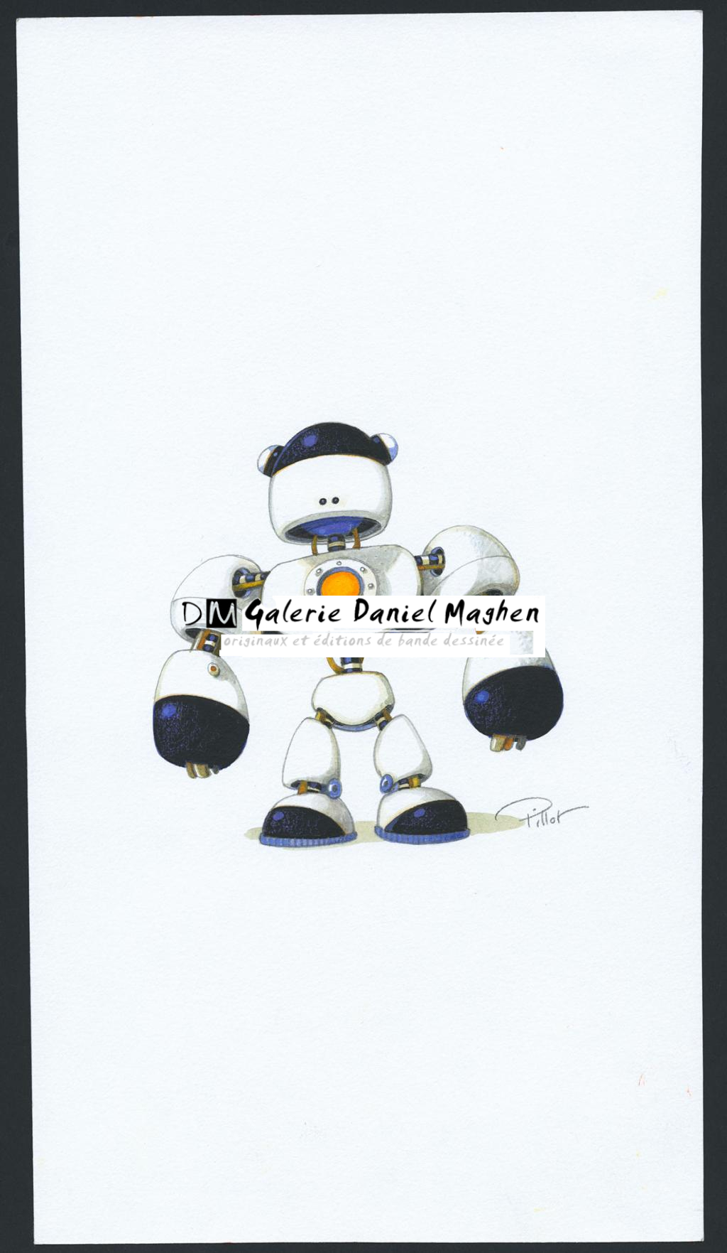 Illustration originale réalisée pour un jeu vidéo coréen - Frédéric Pillot - Aquarelle et mine de plomb sur papier - 4817