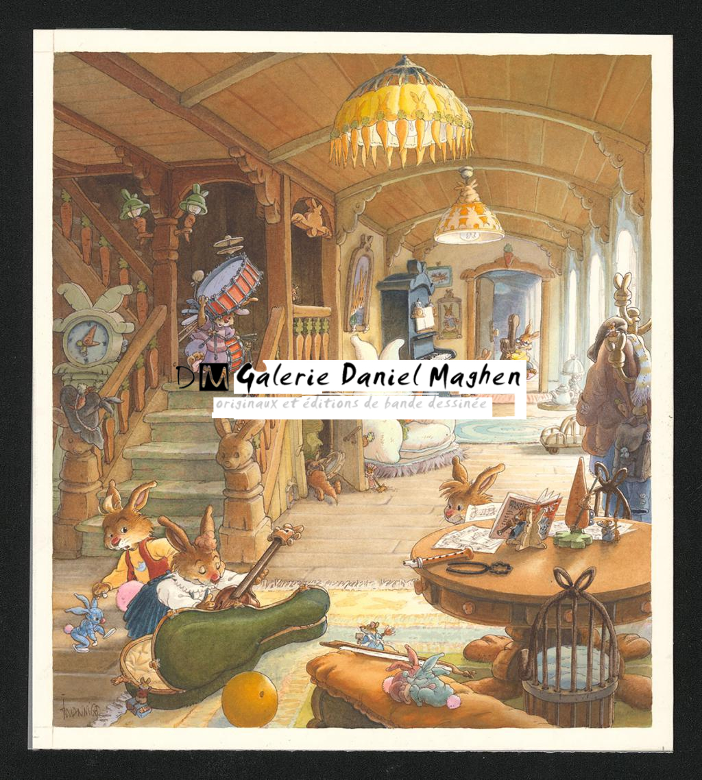 Illustration originale - Loïc Jouannigot - Aquarelle sur papier - 6093