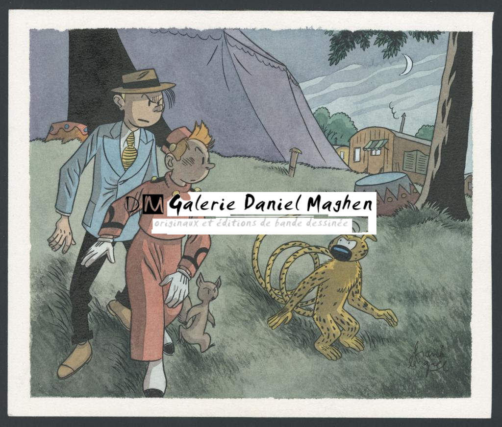 Illustration originale - Frank Le Gall - Aquarelle sur papier - 4805