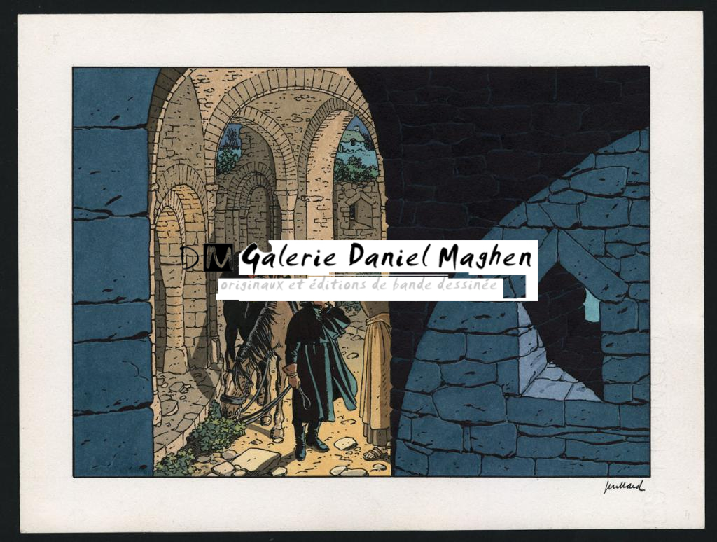 Illustration originale - André Juillard - Encre de Chine et encre de couleur sur papier - 6233