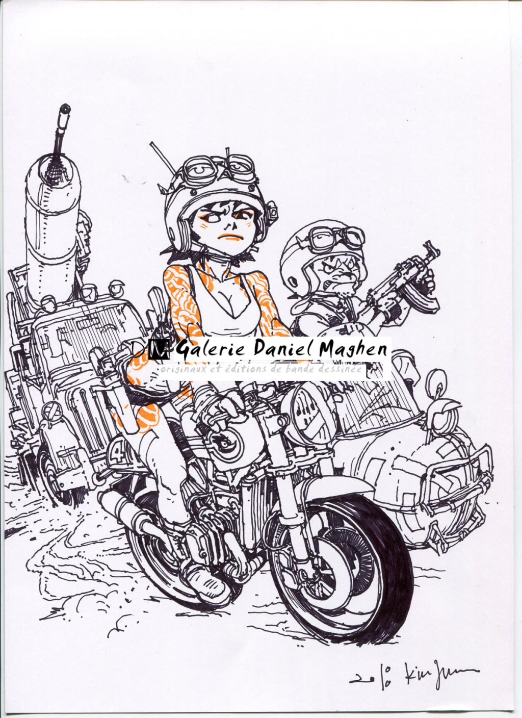 Illustration originale - Kim Jung Gi - Technique mixte - 4795