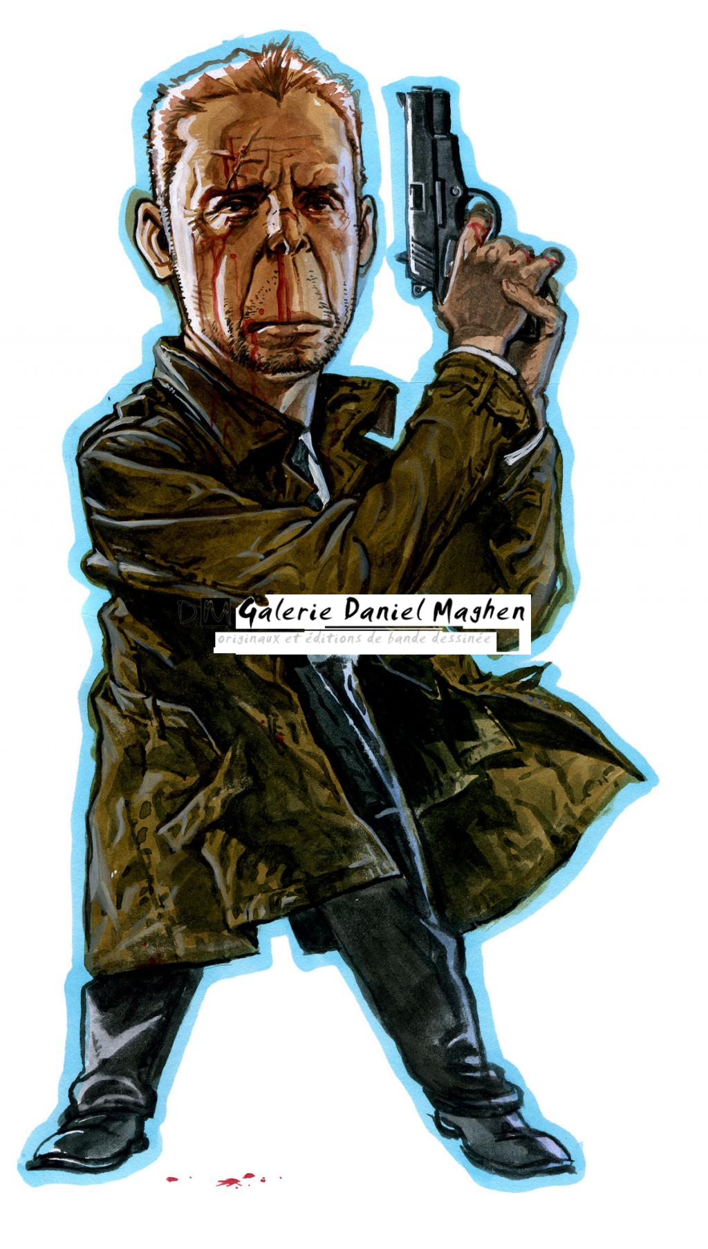 Illustration originale - Kim Jung Gi - Encre de Chine et encre de couleur sur papier - 4801