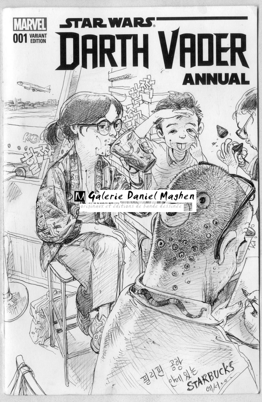 Illustration originale - Kim Jung Gi - Encre sur papier - 4778