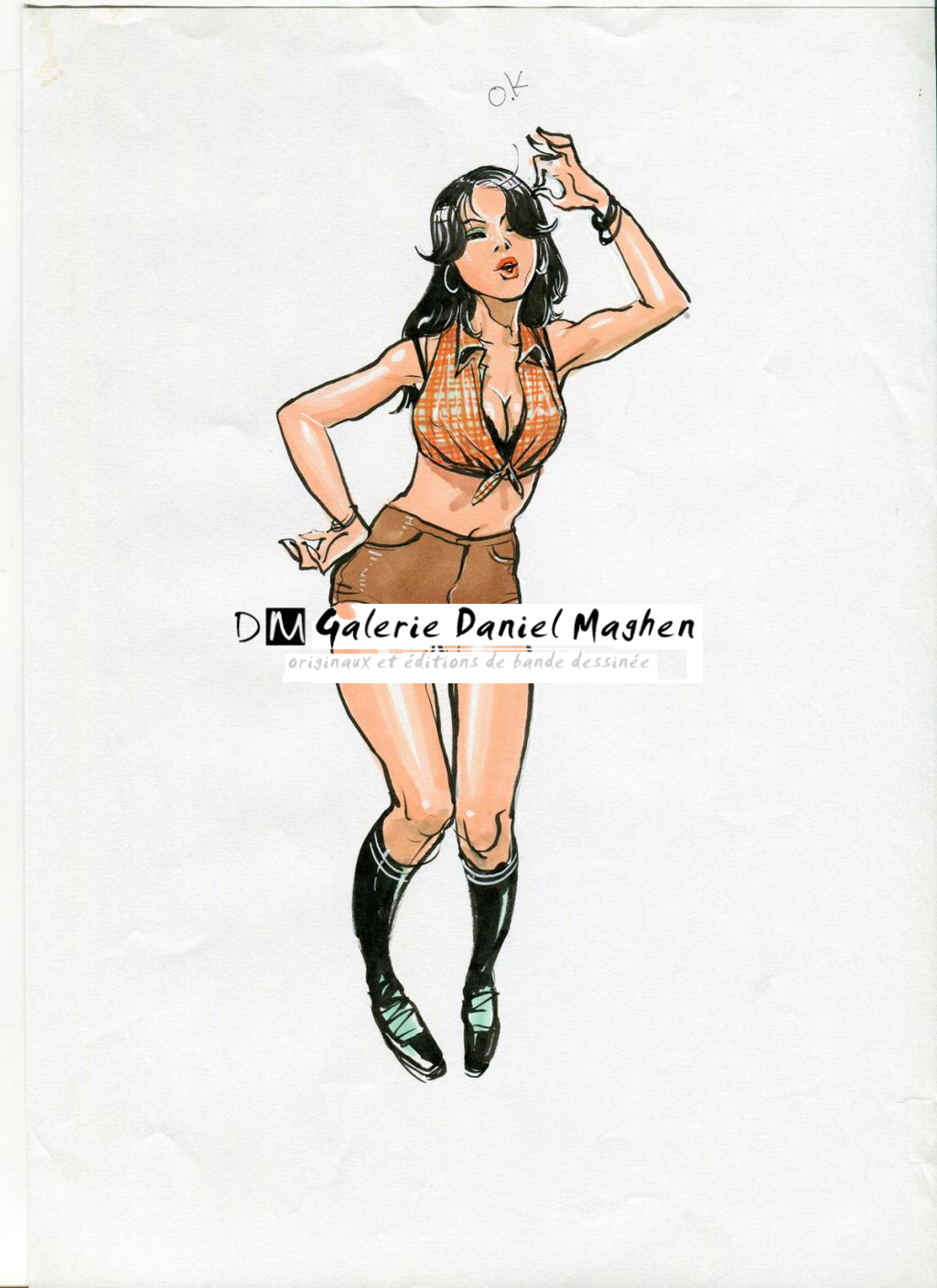 Illustration originale - Kim Jung Gi - Encre de Chine et encre de couleur sur papier - 4791