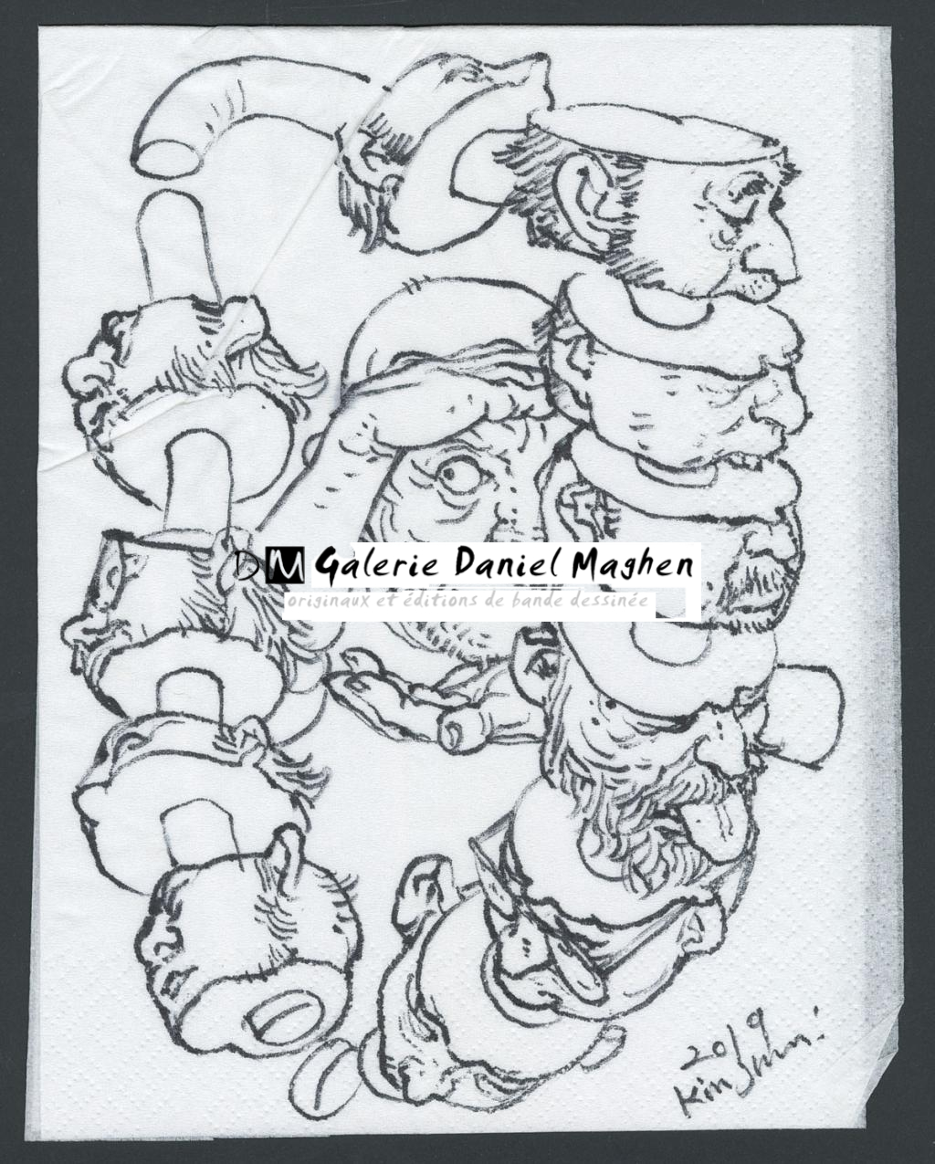 Illustration originale - Kim Jung Gi - Encre de Chine sur papier - 5714