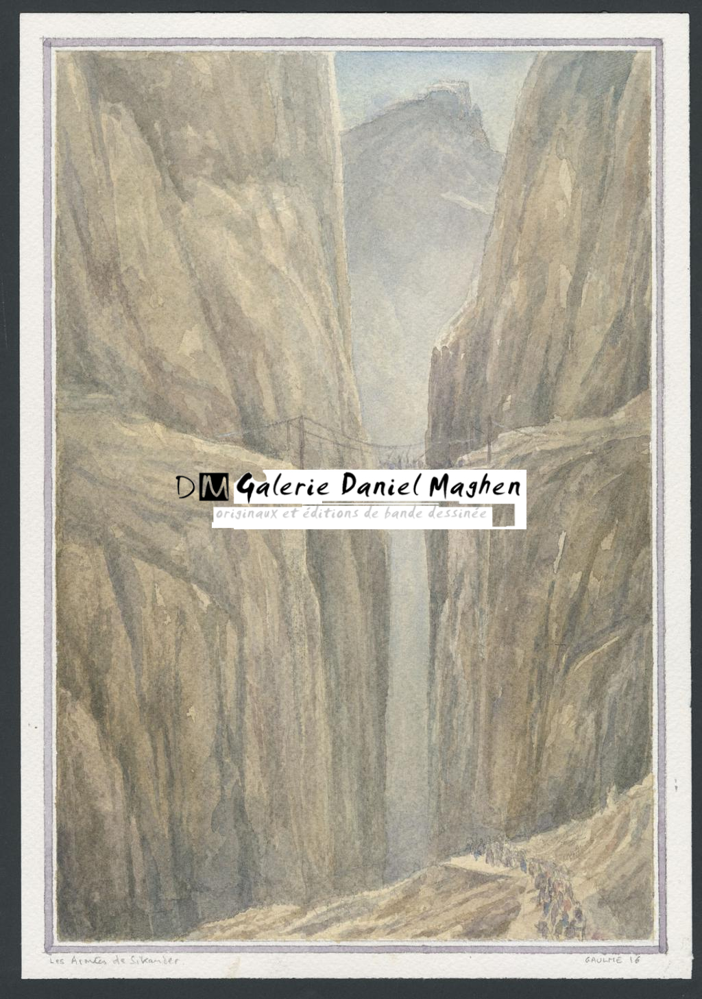 Illustration originale
pour l'édition luxe de l'album : "L'Homme qui voulut être roi" de Rudyard Kipling - Armel Gaulme - Aquarelle sur papier - 4831