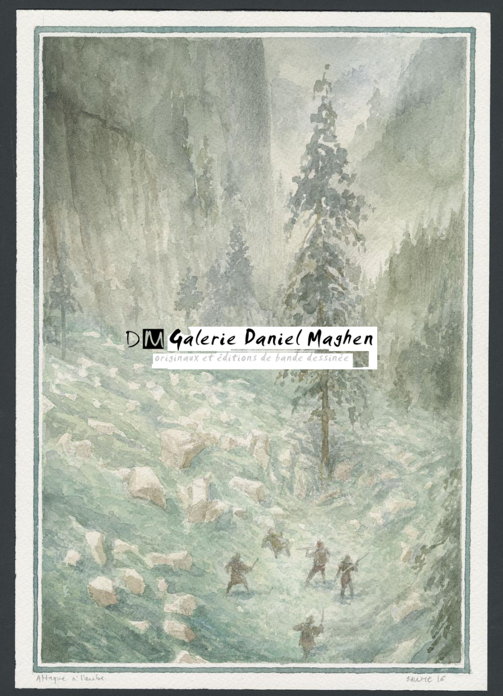 Illustration originale
pour l'édition luxe de l'album : "L'Homme qui voulut être roi" de Rudyard Kipling - Armel Gaulme - Aquarelle sur papier - 4833