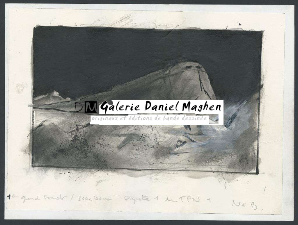 Illustration originale réalisée en 2016 pour le film de Bong Joon-Ho - Jean-Marc Rochette - Encre de Chine sur papier - 5644