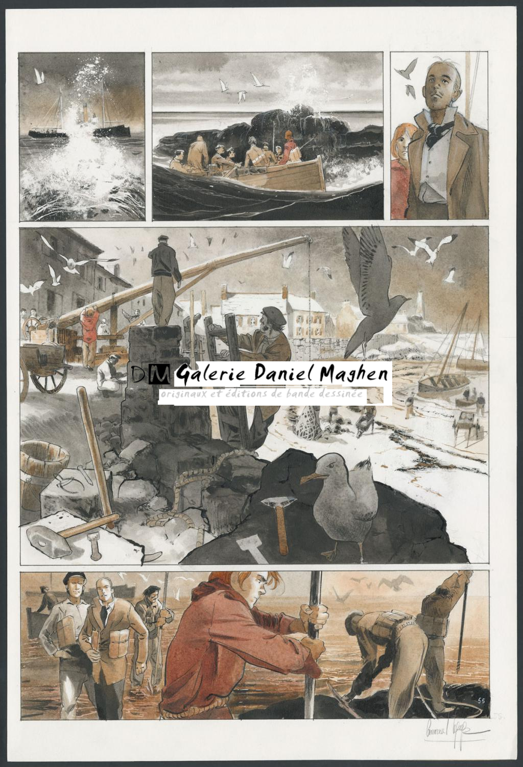 Planche originale 
N°55 - Emmanuel Lepage - Aquarelle sur papier - 4699