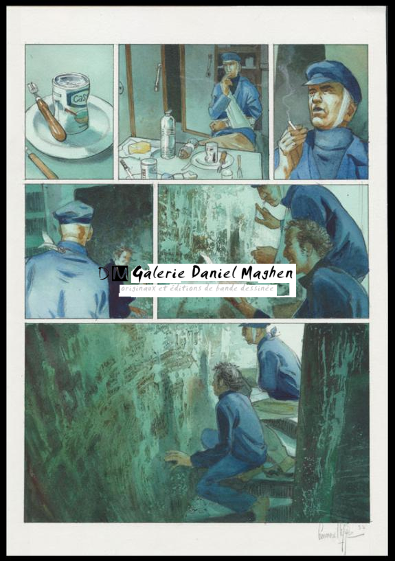 Planche originale n°37 - Emmanuel Lepage - Encre de Chine et aquarelle sur papier - 4672