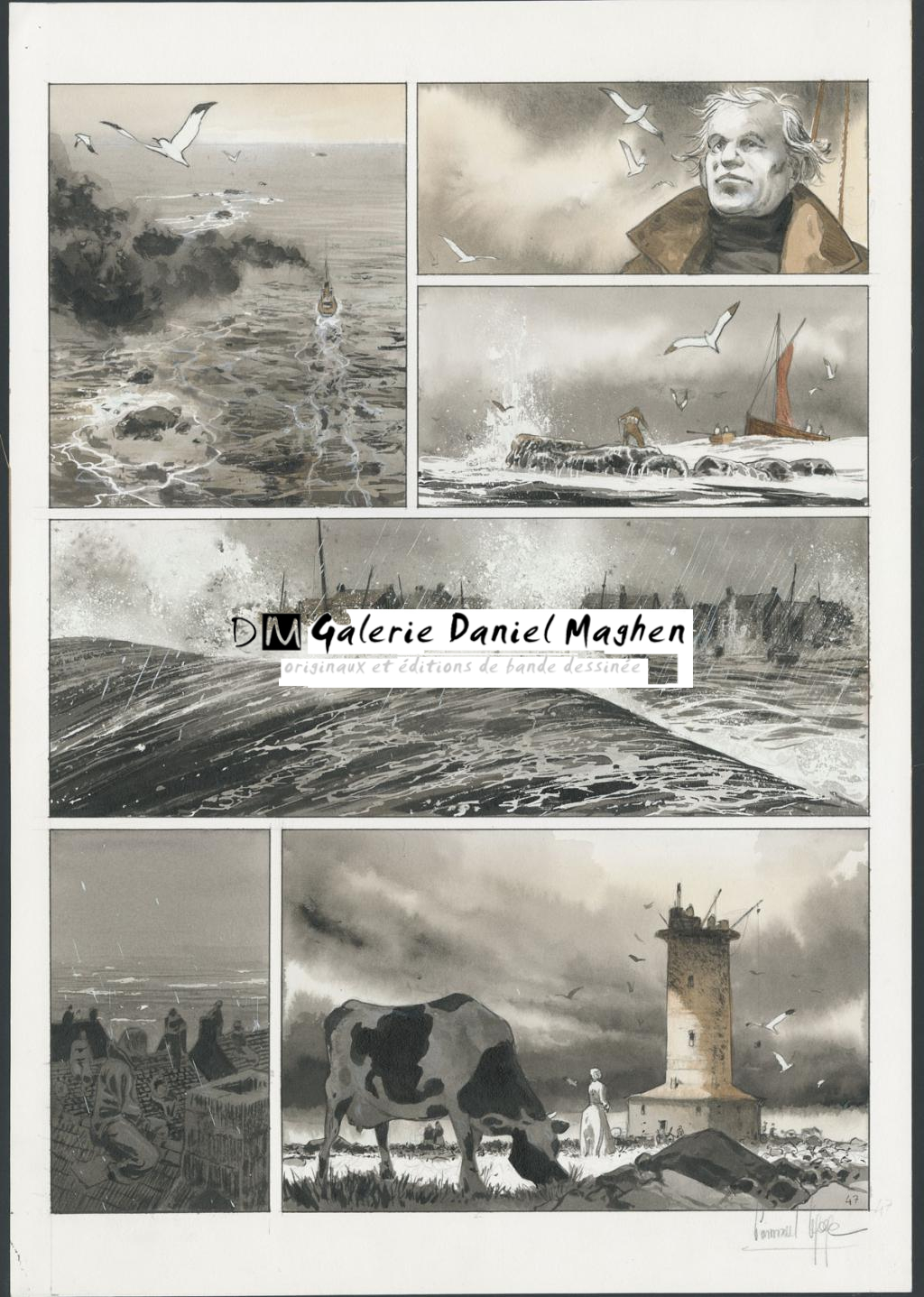 Planche originale
n°47 - Emmanuel Lepage - Encre de Chine et aquarelle sur papier - 4673