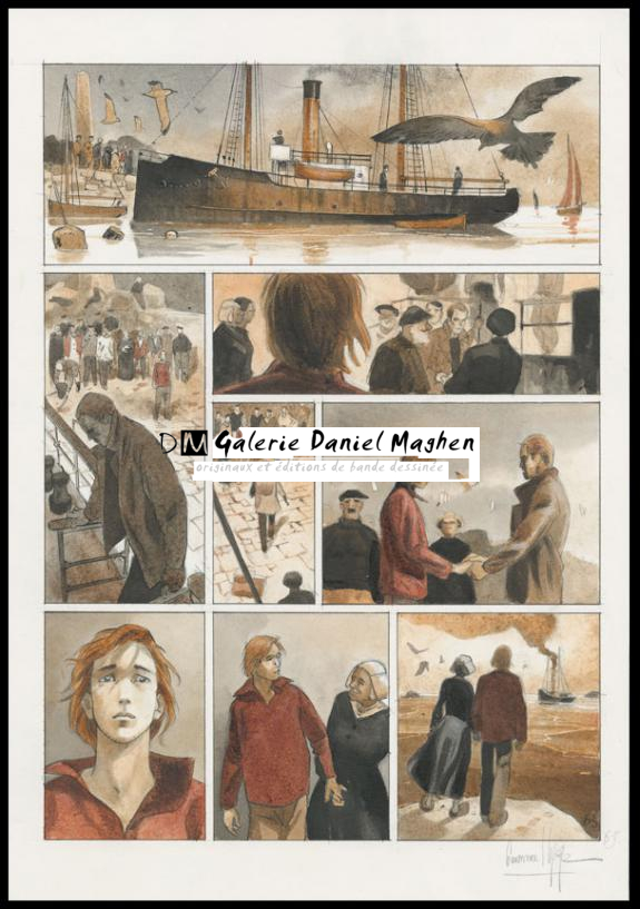 Planche originale n°63 - Emmanuel Lepage - Encre de Chine et aquarelle sur papier - 4677