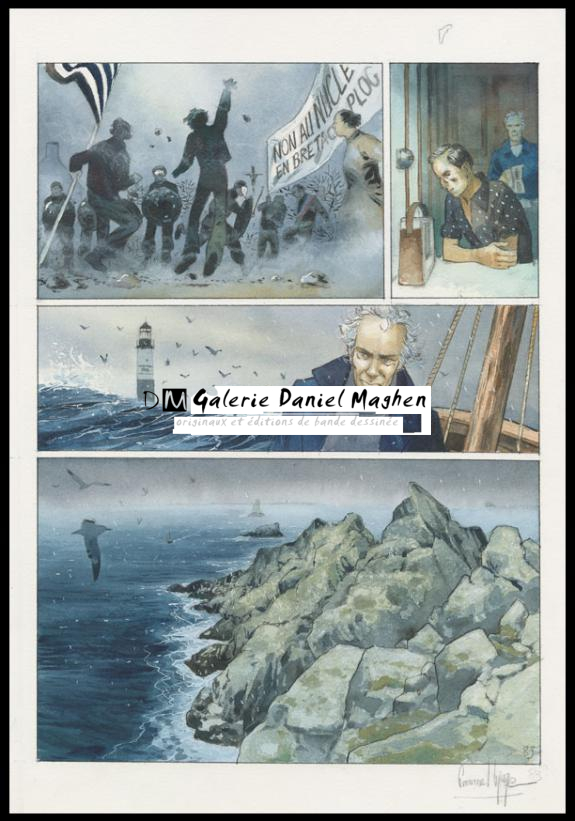 Planche originale n°83 - Emmanuel Lepage - Encre de Chine et aquarelle sur papier - 4681