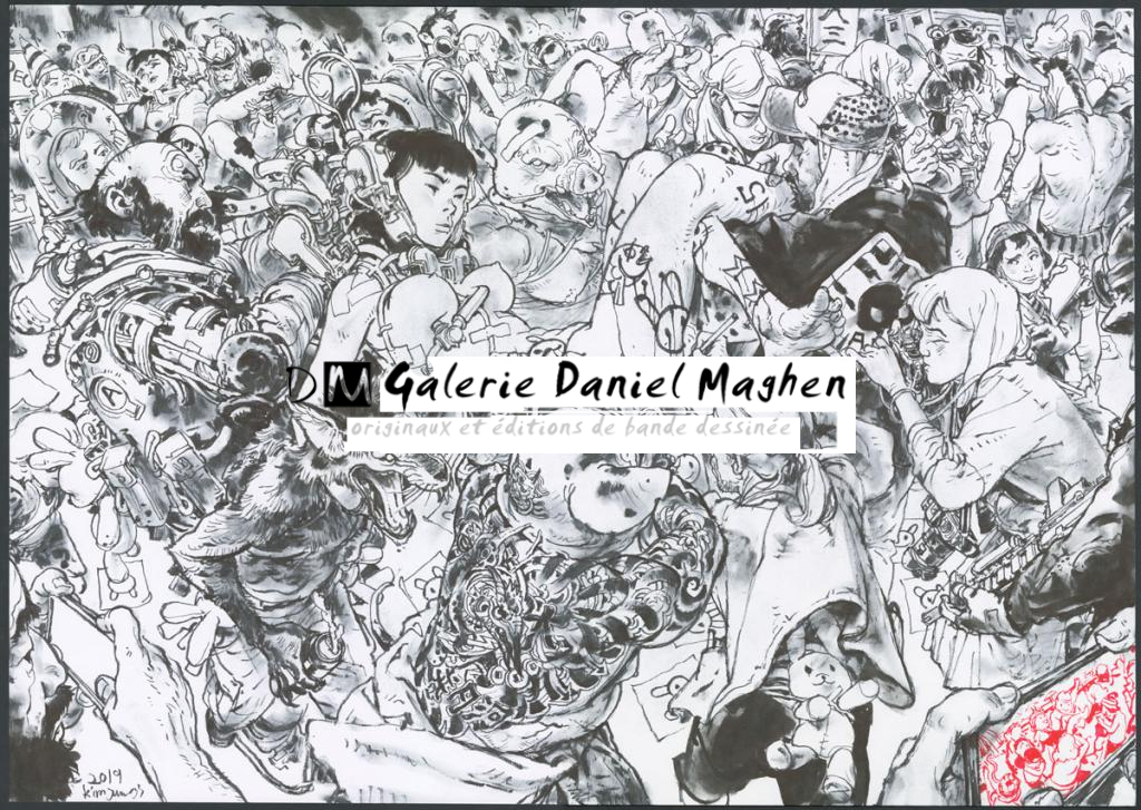 Illustration réalisé en live à la Artfair - Kim Jung Gi - Encre de Chine et encre de couleur sur papier - 4849