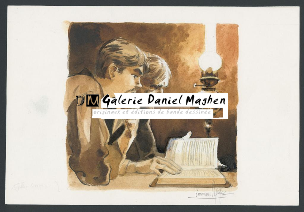 Illustration originale - Emmanuel Lepage - Encre de Chine et aquarelle sur papier - 4683