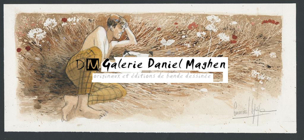 Illustration originale - Emmanuel Lepage - Encre de Chine et aquarelle sur papier - 4685