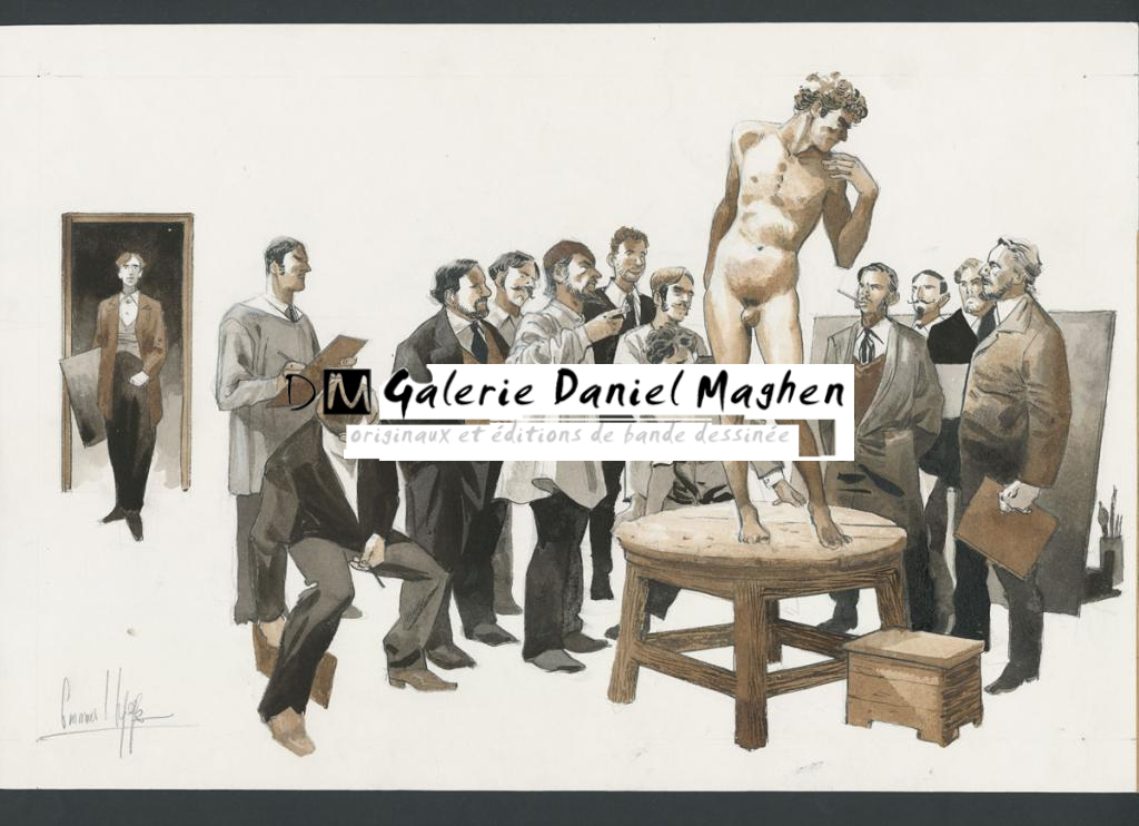 Illustration originale - Emmanuel Lepage - Encre de Chine et aquarelle sur papier - 4687