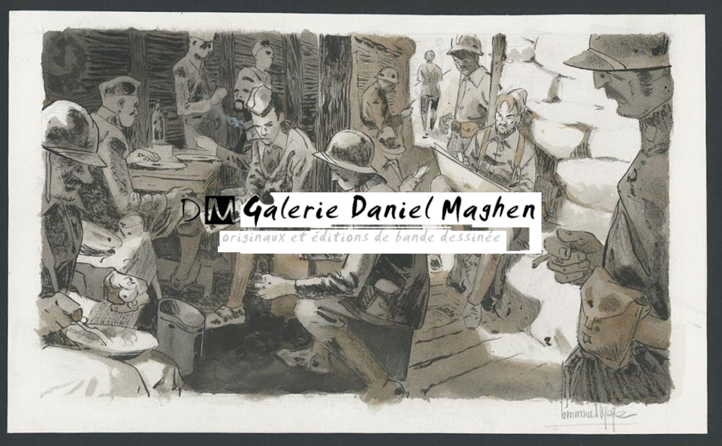 Illustration originale - Emmanuel Lepage - Encre de Chine et aquarelle sur papier - 4693