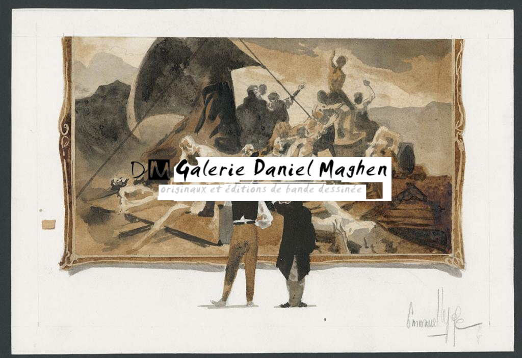 Illustration originale - Emmanuel Lepage - Encre de Chine et aquarelle sur papier - 4660